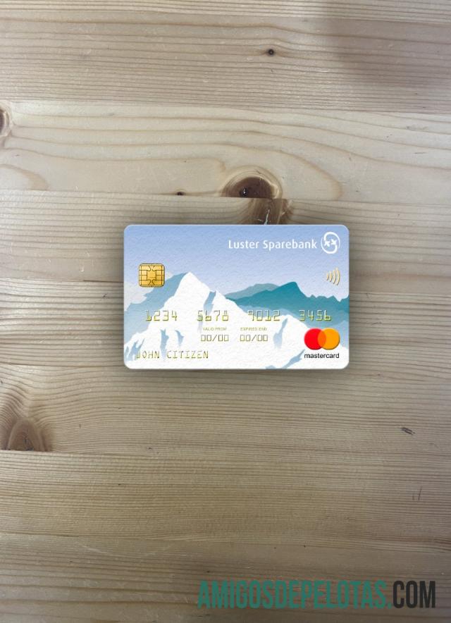 Noruega Lustre Sparebank Mastercard Photolook Frente amostra